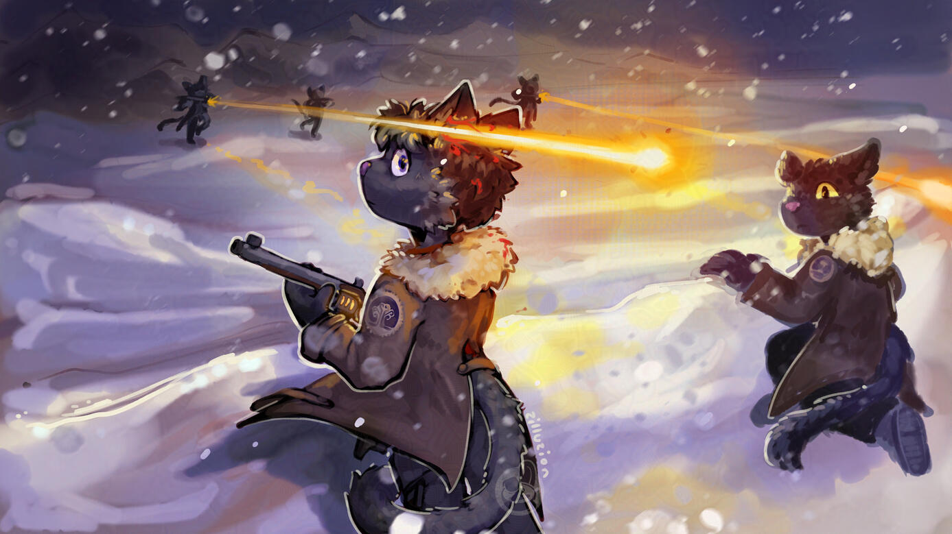 fullbody, shading and scene background - for shadowtail