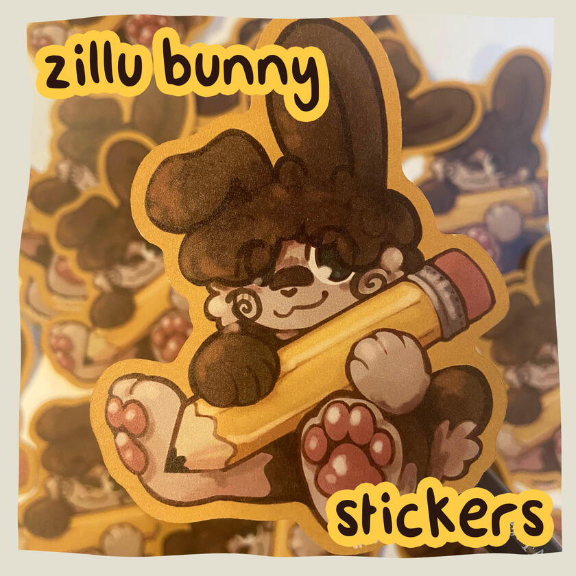 zillu bunny sticker